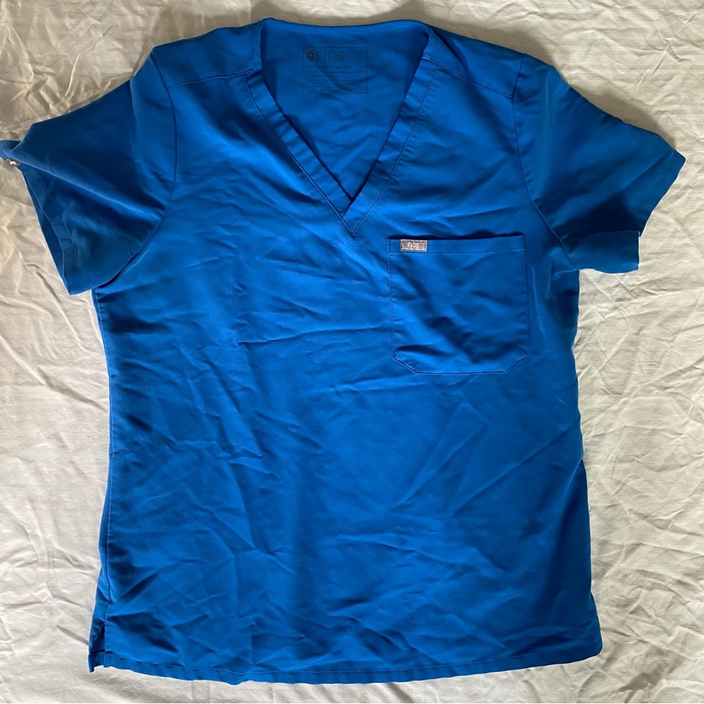 Blue Figs Scrub Top